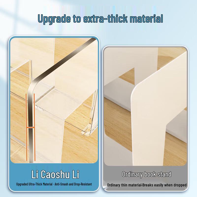 Clear Acrylic Desktop Bookends
