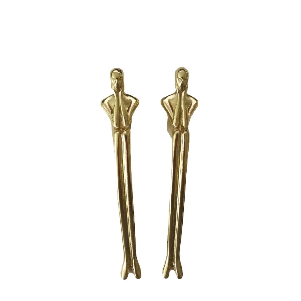 Solid Brass Door Knobs European Style Cabinet Handles French Nordic Door Handle  American Style