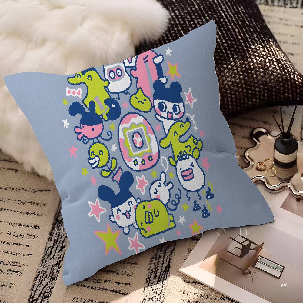 

Classic TTamagotchi Cut Friend Game Cushion Cover Pillow Cover Decor Pillowcase Printed Cushion Case for Couch 30x30 cm