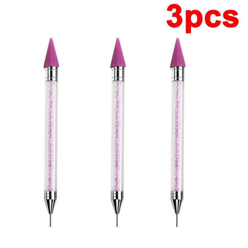 Rhinestone Applicator Pencil Nail Dot Rod Rhinestone Picker Wax Pen Diamond Picker Stick for Rhinestones Dotting Tool DB04