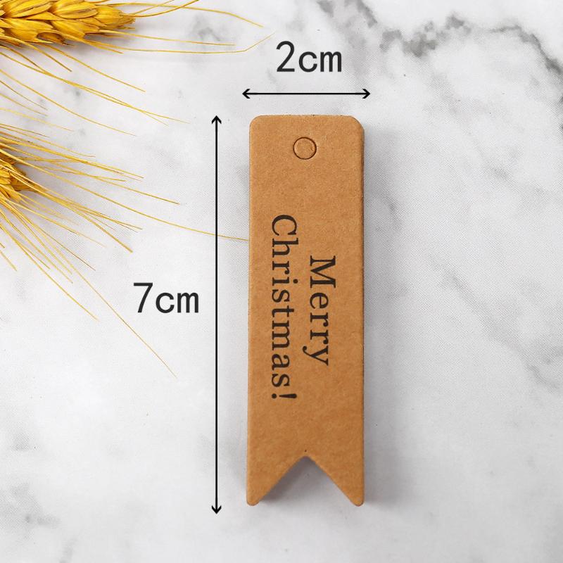 100 Etichette Regalo di Natale Etichette per Regali Festivi con Design Scritta Merry Christmas Etichette Decorative da Appendere