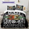 Feyenoord Rotterdam  Pattern Bedding Quilt Set Quilt Cover Pillowcase Home Decoration Birthday Gift (1 * Duvet Cover + 2 * Pillowcase, Without Core)