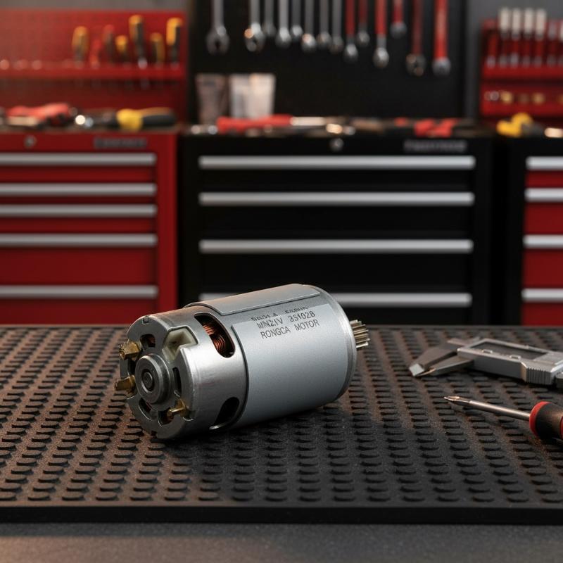 Compact 21V RS550 DC Motor with 28000RPM and 14/12 Teeth Gear for Electric Saw Use