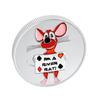 Chip press, metal mouse commemorative badge, river rat, Creative coins, handicrafts, badges, small gifts
