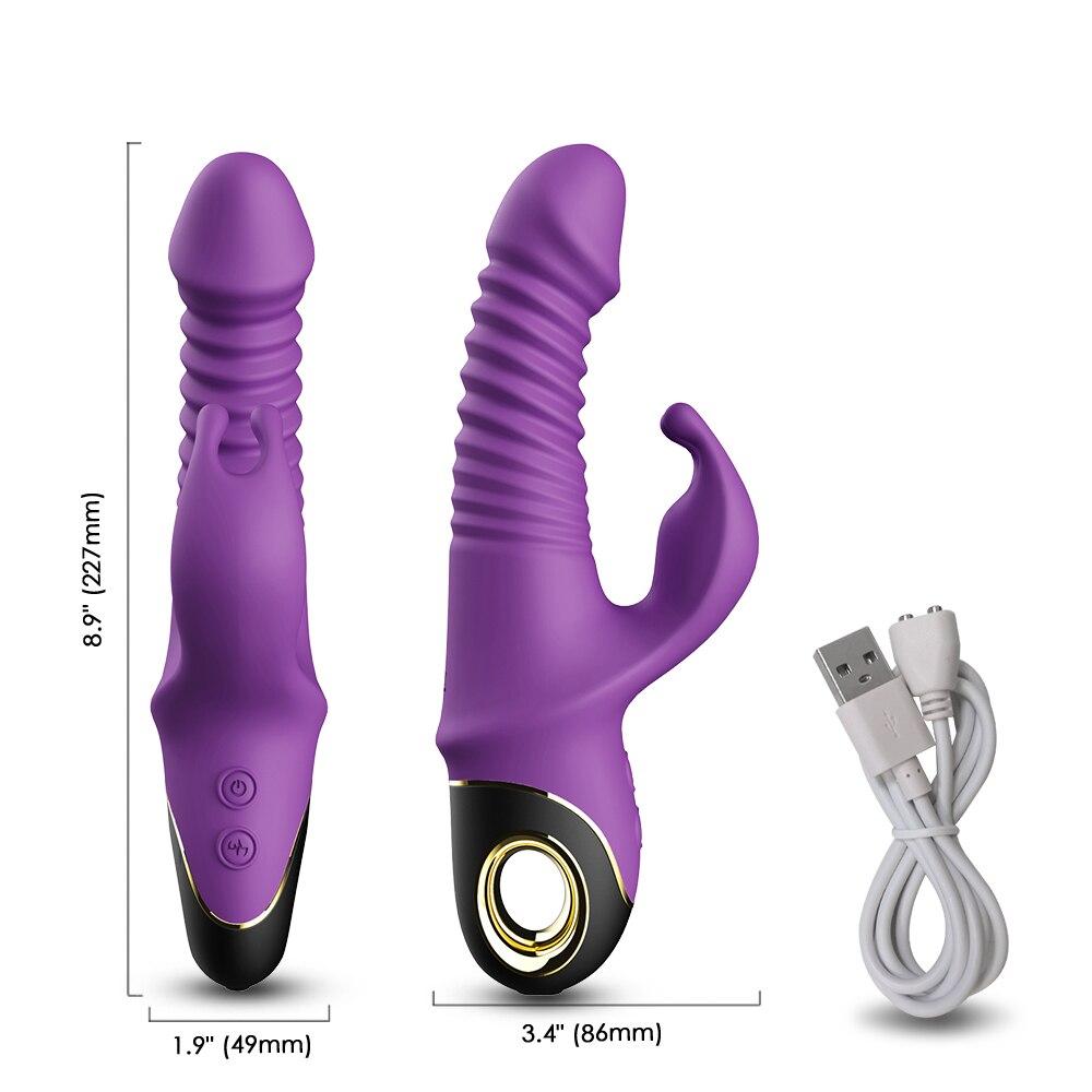 9 Modes Automatic Telescopic Rotation Vibrator Thrust Dildo Women  G Spot Clitoris Stimulator Female Masturbation Sex Toys for Woman