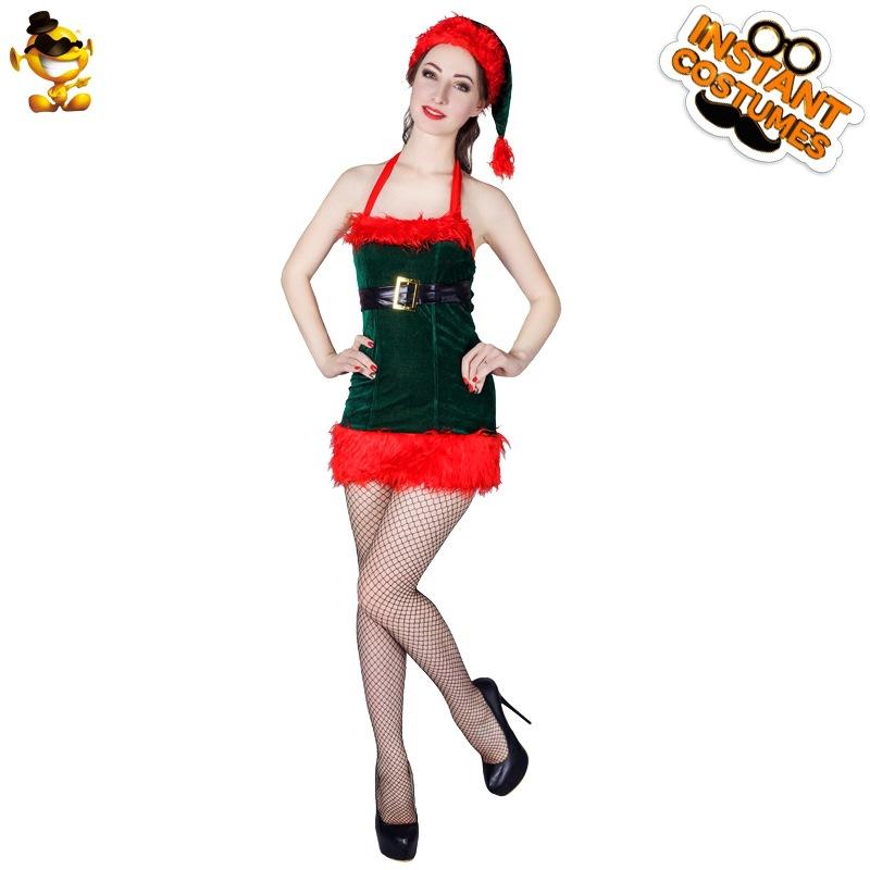 

Christmas sexy dress Christmas princess dress, party stage performance clothing distribution S