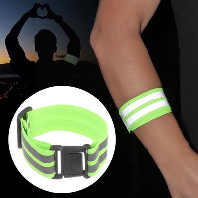 High Quality Bike Safety Alert Sport Tape Reflector Wristband Warning Armband Bicycle Bind Strap Cycling Reflective Strips
