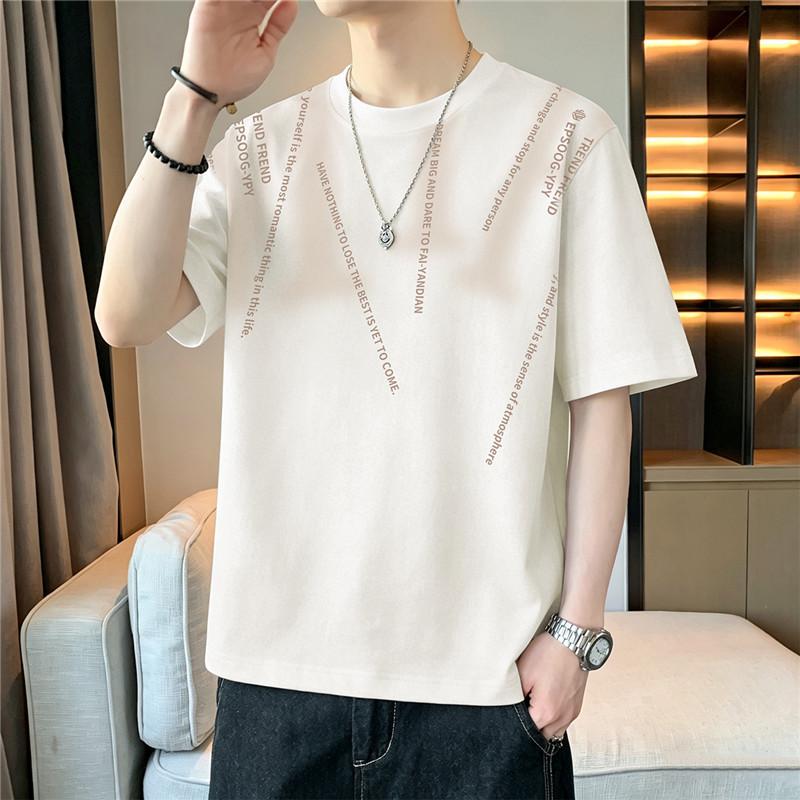 Short-sleeved T-shirt, Round Neck, Half-sleeved Bottoming Shirt, Plus Size Men's Top