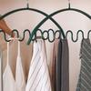 10pcs Wave Clothes Hangers Multifunctional Drying Rack Closet Storage Organization for Closet Space Saving