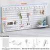Pegboard Desktop Vertical Storage Rack - No-Punch Student & Office Shelf
