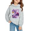 Kids' Long Sleeve Loose Pullover Letter Print Drawstring Hooded Sweatshirt