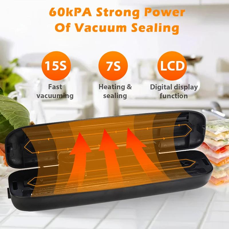 Vacuum Sealer Packaging Machine Food Vacuum Sealer With Free 10pcs Vacuum Bags Household Vacuum Food Sealing