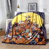 1pc, Cozy Halloween Home Decor: Jack Skellington & Friends Flannel Blanket, Perfect Gift for Bedroom, Living Room, Travel, Camping, Car, Beach, Office