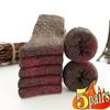 5Pairs Winter Men's Merino Wool Socks Super Thick Warm High Quality Harajuku Retro Snow Casual Antifreeze Cashmere Socks Men