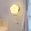 Cream Style Wooden Wall Lamp - Modern Cotton Bedside Lamp for Bedroom, Living Room, Corridor, Balcony