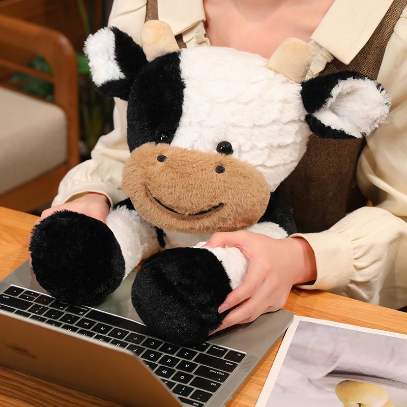 Nice Huggable Plush Cow Toy Lovely Cattle Plush Stuffed Animals Cattle Soft Doll Birthday Gift