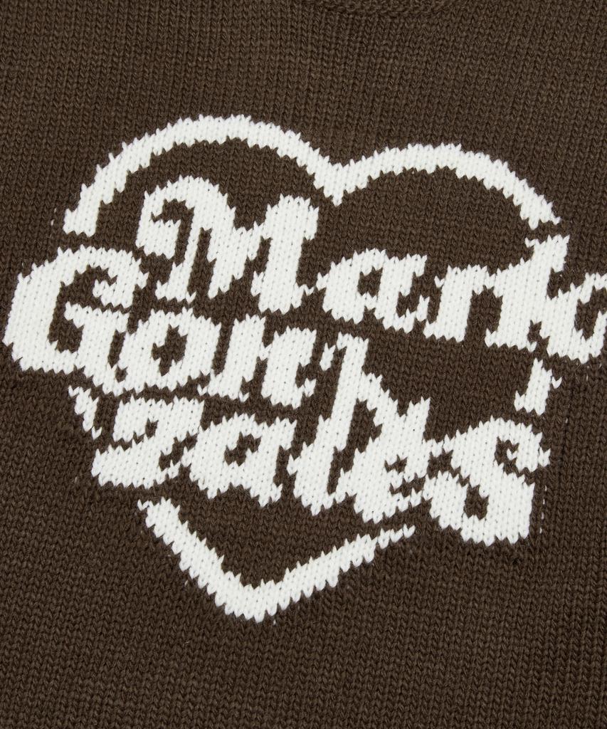 MARK GONZALES Heart Collection Graphic Knit - Brown