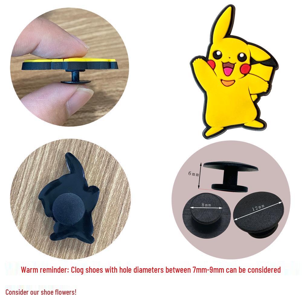 Puha Gumi Pokémon Virágos Klumpa Cipőcsatok