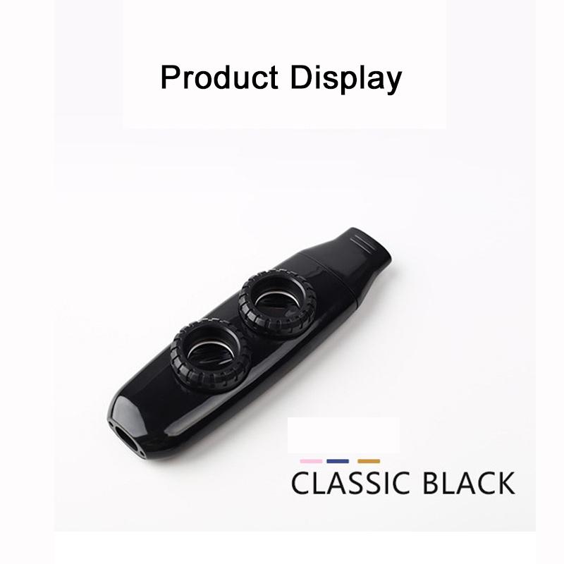 Dwukomorowe Kazoo Instrument Muzyczny, Lekkie Trwałe Wzornictwo Słojów Ćwiczebne Kazoo do Akompaniamentu Gitary Ukulele