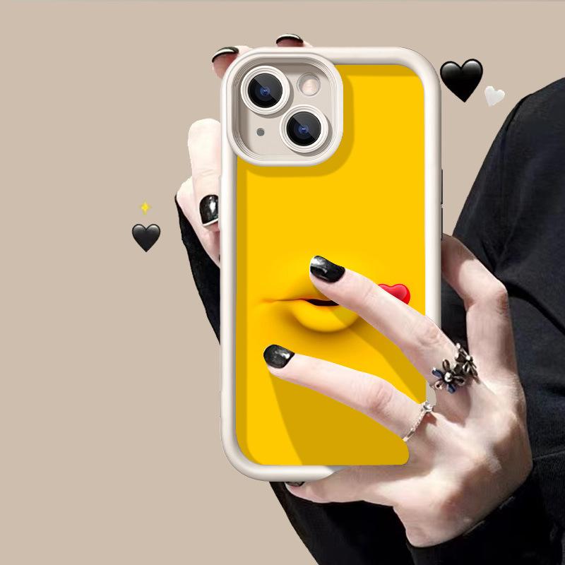 Personalized Love Lip Print for iPhone17 Mobile Phone Case Apple 17promax New 2026 Fine Hole 13/12