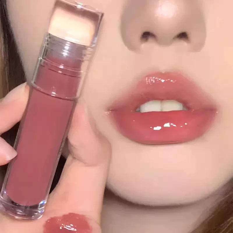 Yingtu Big Brand~ Mirror Lip Glaze, Watery Lip Gloss, Lipstick, Lip Color, Authentic Official Flagship Store, Non-Fading, Non-Stick Cup