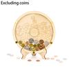 1Pc Coin Display Holder Vault Savings Bank Keepsake Cash Adventure Money Collection With Slot On Top Wooden Coin Box Memories