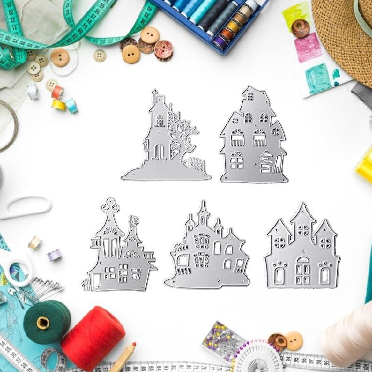 תבניות חיתוך טירה לחג המולד תבניות הבלטה בית חג המולד תבנית סכין