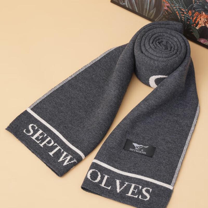 

Мужской зимний теплый шарф Qipilong с английским краем