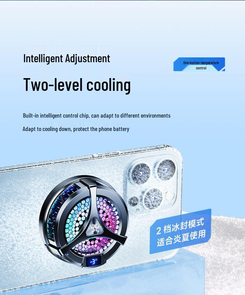 X36 Mobile Phone Cooling Radiator with Digital Display & Magnetic Semiconductor - 2022 Model