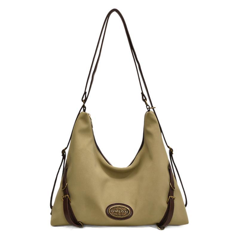 Korean version of multi-functional commuter backpack autumn and winter new lazy wind large-capacity tote bag single shoulder oblique span bag