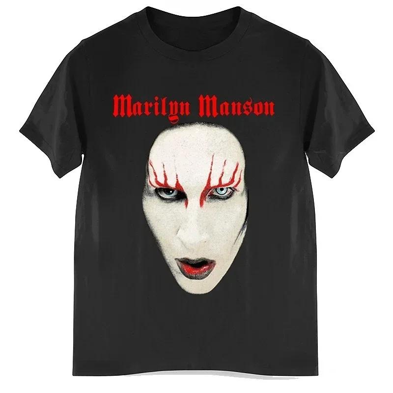 Marilyn Manson Portrait Print T-shirt