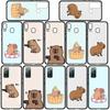 For Samsung Galaxy S25 S24 S23 S22 S21 Ultra FE Plus A17 A37 A57 A56 A55 A06 A16 A15 A36 A26 A35 A05 A25 A54 A34 Phone Case Poster Capybara Cover