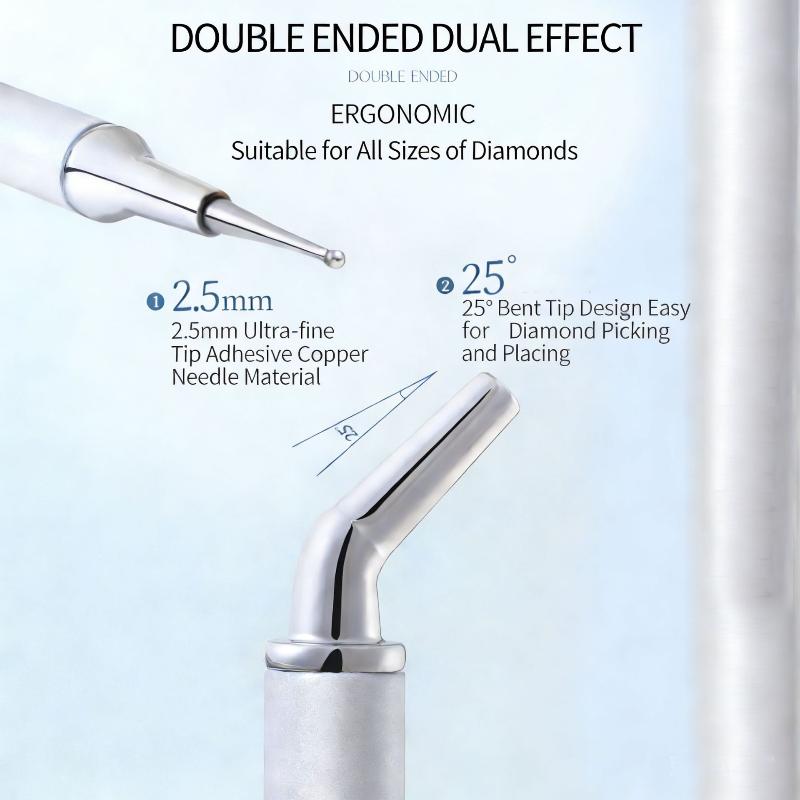 

Nails Picker Dotting Pen For Manicure Double Head Point Drill Pen Dot Painting Point Pen Rhinestone Picker Diy Decoration Tool ONESIZE