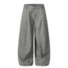 Trendy Loose Vintage Cargo Pants: Windproof Drawstring Straight-Leg Casuals for Men & Women
