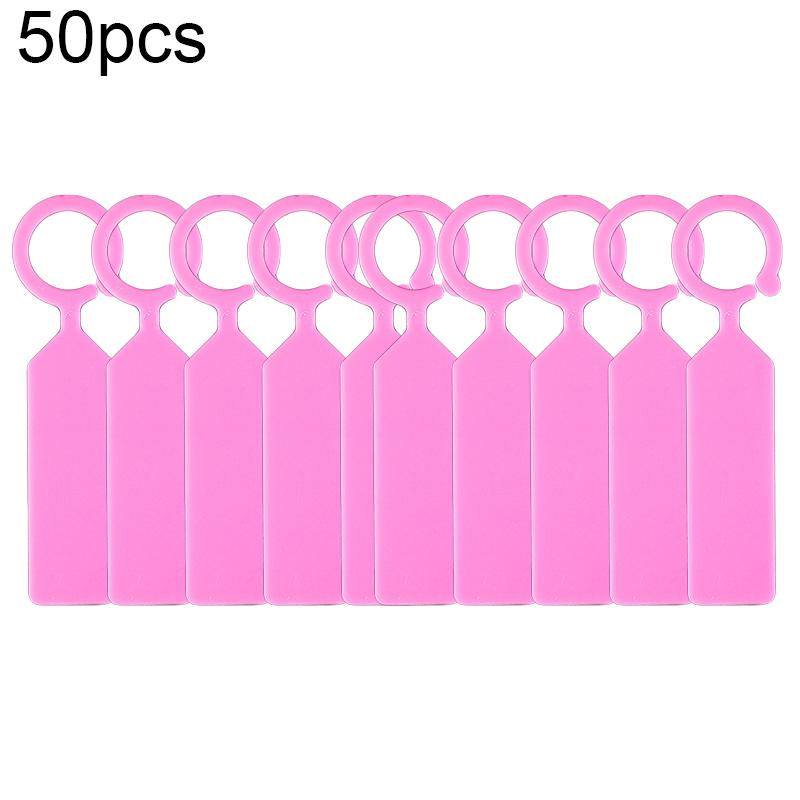 

Convenient Hanging Plant Tags Plastic Pot Ring Signs 50pcs Accessories рожевий
