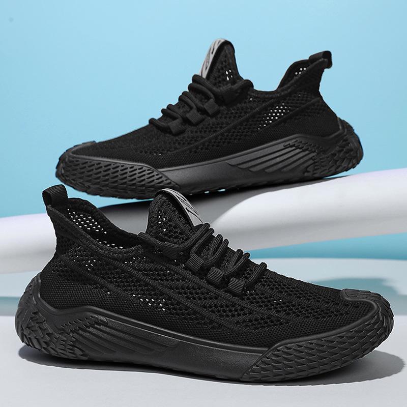 Flying Woven Shoes Men's Summer Thin Breathable Sports Casual Mesh Shoes Men's Hollow Mesh Mesh Shoes Men's