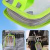 Clear Squid Jig Lure Hook Storage Case with 2 Way Zippers Portable Fishing Lures Bag for Squid Hook Baits 6 Compartment