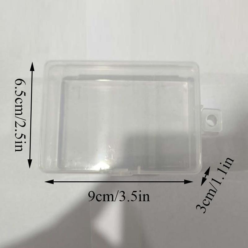 Mini Plastic Box Rectangular Box Translucent Box Packing Box Storage Box Dustproof Solid Strong Jewelry Storage Case Container