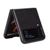 Suitable for Samsung Z Flip4 Mobile Phone Case Z Flip3 Lamb Pattern Solid Color Leather Case 3rd Generation Folding Anti-drop Case