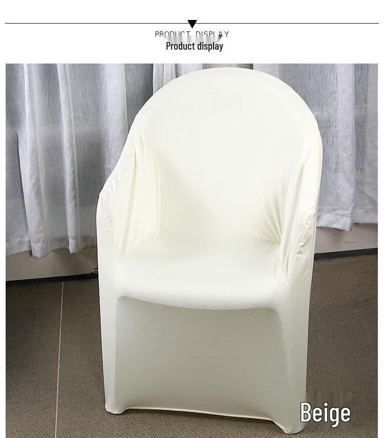 Elastic Outdoor Plastic Armchair Cover for Beach, Wedding, Hotel, and Food Stall – Full Coverage
