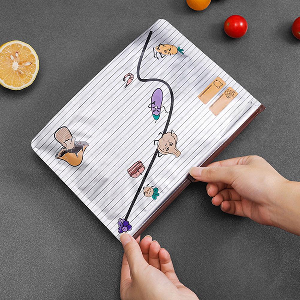 Reusable Aluminum Foil Sealable Storage Bags Lock Freshness Prevent Freezer Burn For Freezer Meal Preps Small