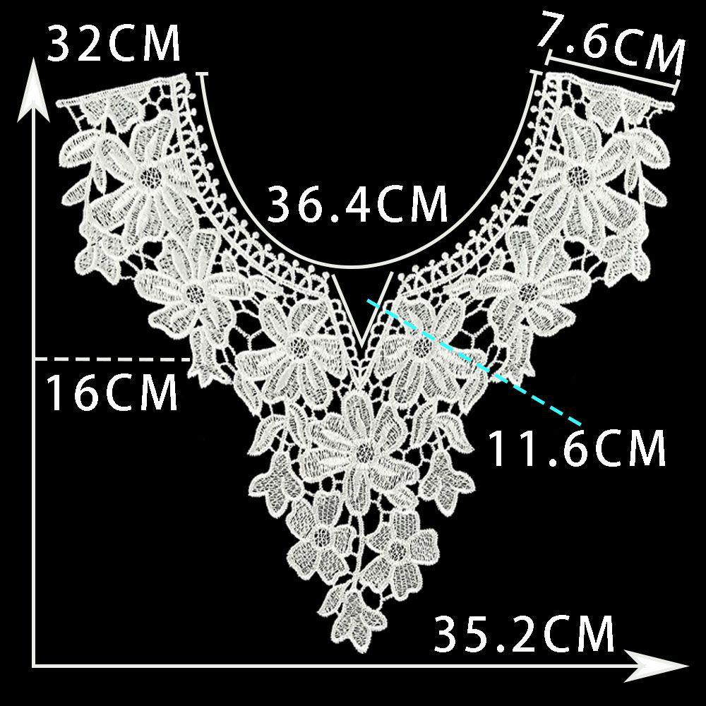 Black And White I Hollow Collar Diy Embroidery Lace Decorative Clothing Accessories Sewing Accessories