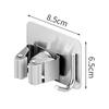 304 Stainless Steel Mop Holder Wall Mounted Adhesive Multi-Purpose Hooks Household Storage Organizer Rack Broom Hanger Stick