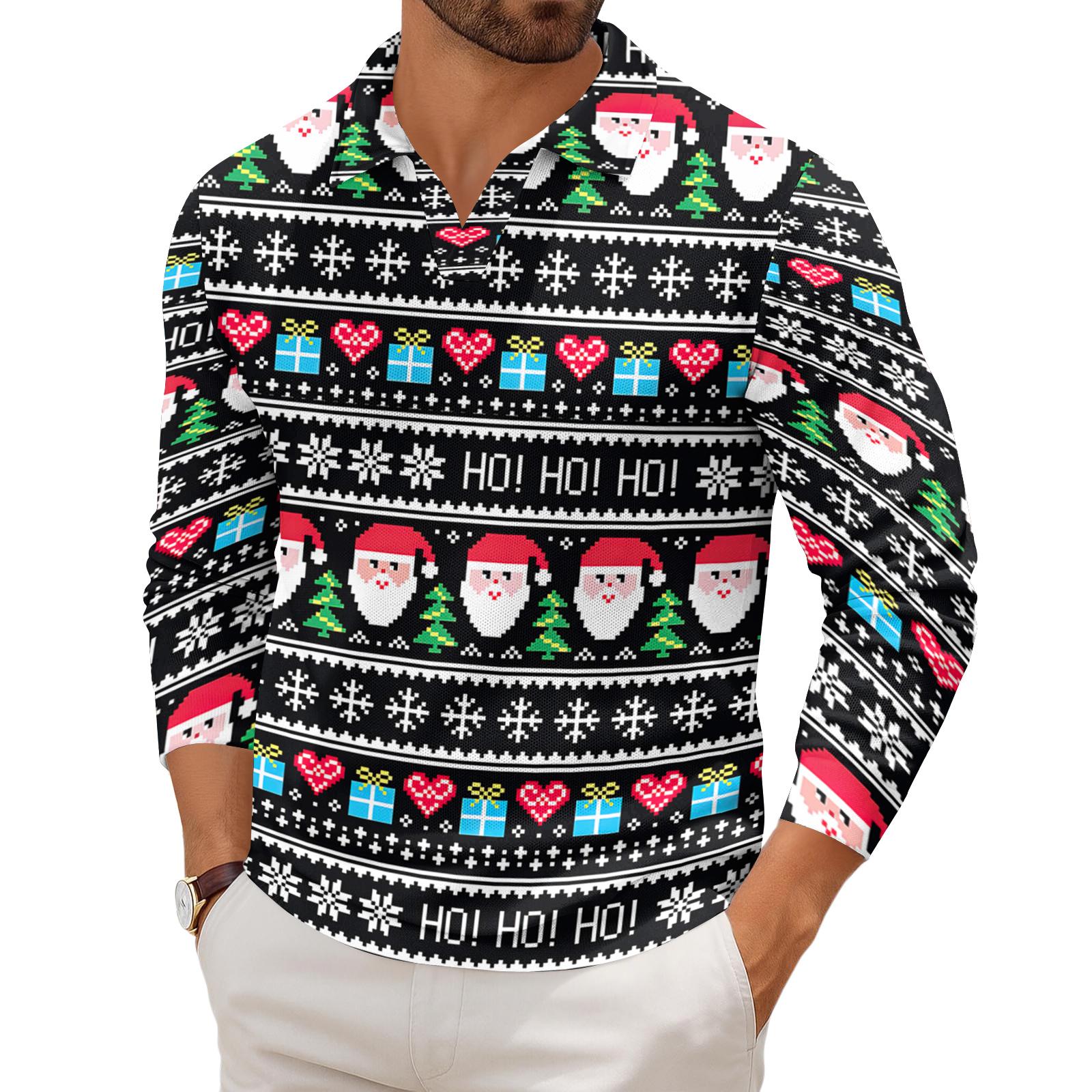 

Мужской повседневный трикотажный базовый топ с длинным рукавом и воротником S