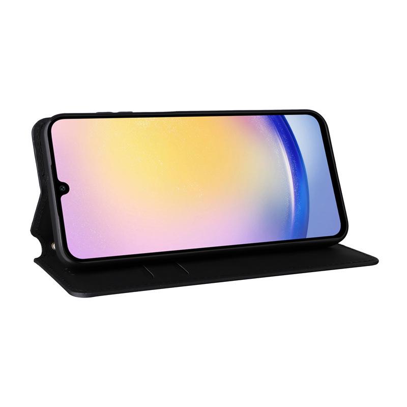 Compatible Leather Wallet Case with Card Holder & Magnetic Protection for Samsung F15 and M15 5G Phones.