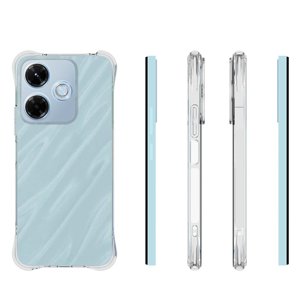 For Xiaomi Redmi 13x 4G Case WANLONFENG WL Series 2.0mm TPU Phone Cover with Tempered Glass Film