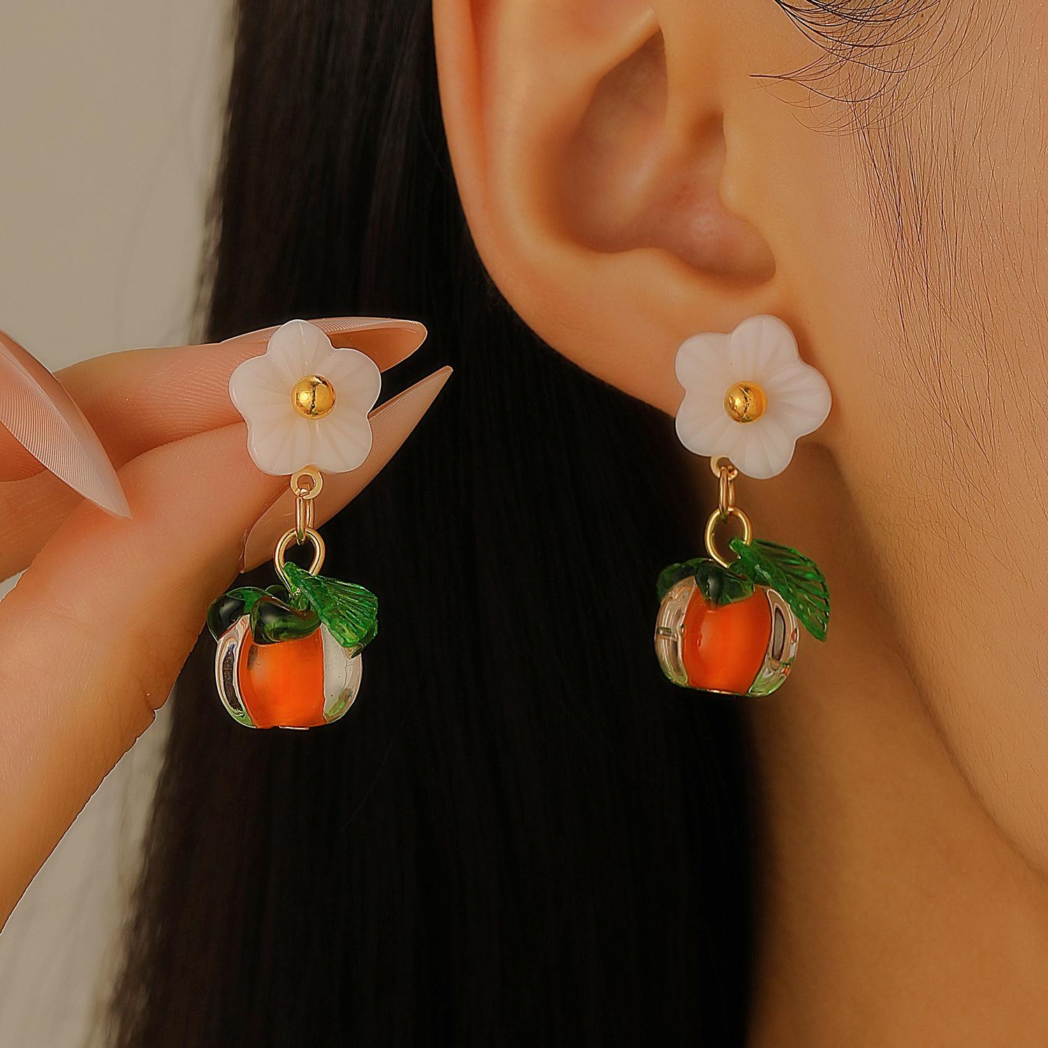 

Модные креативные серьги-гвоздики со сладким апельсином-кумкватом для женщин 1 pair