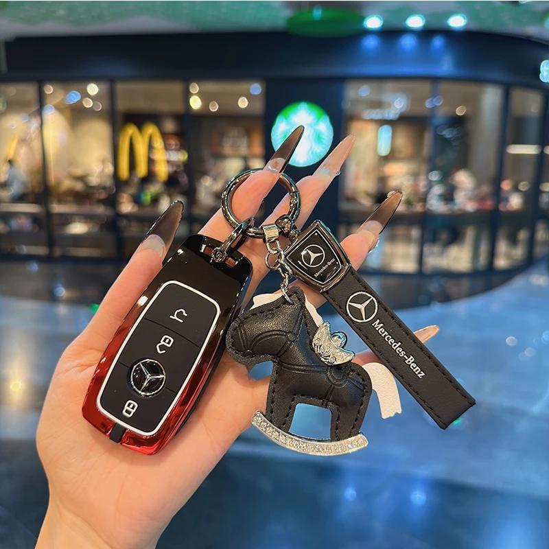 VFO1 For Mercedes Benz A C E S G Class GLC GLS W177 W205 W213 W222 X167 AMG Remote Car Key Case Cover Fob