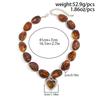 SHIXIN Vintage Brown Resin Acrylic Beaded Choker Necklace Women Luxury Love Heart Pendant Necklace Lady Gift Jewelry On the Neck