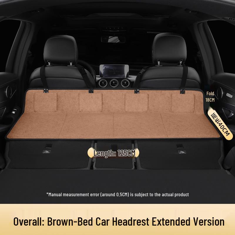 RV Travel Mattress with Headrest for Car Trunk & Rear Seat
